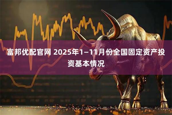 富邦优配官网 2025年1—11月份全国固定资产投资基本情况